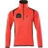 Mascot Accelerate Safe Fleecetrui met korte rits 19303-316 - hi-vis rood/donkerantraciet - L
