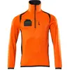 Mascot Accelerate Safe Fleecetrui met korte rits 19303-316 - hi-vis oranje/donkermarine - XL