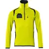 Mascot Accelerate Safe Fleecetrui met korte rits 19303-316 - hi-vis geel/donkermarine - XL