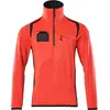 Mascot Accelerate Safe Fleecetrui met korte rits 19303-316 - hi-vis rood/donkermarine - 4XL