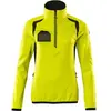 Mascot Accelerate Safe Fleecetrui met korte rits 19353-316 - Hi-Vis geel/zwart - 2XL