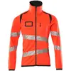 Mascot Accelerate Safe Fleecetrui met rits 19103-315 - hi-vis rood/donkermarine - 5XL