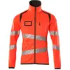 Mascot Accelerate Safe Fleecetrui met rits 19103-315 - hi-vis rood/donkerantraciet - 2XL