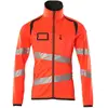 Mascot Accelerate Safe Fleecetrui met rits 19103-315 - hi-vis rood/donkerantraciet - M