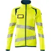 Mascot Accelerate Safe Fleecetrui met rits 19153-315 - hi-vis geel/donkerpetrol - 5XL