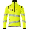 Mascot Accelerate Safe Gebreide trui met korte rits 19005-351 - Hi-Vis geel/zwart - 3XL