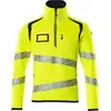 Mascot Accelerate Safe Gebreide trui met korte rits 19005-351 - hi-vis geel/donkermarine - M