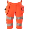 Mascot Accelerate Safe Shorts, lange met spijkerzakken 19349-711 - Hi-Vis rood - C45