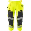 Mascot Accelerate Safe Driekwart broek met spijkerzakken 19049-711 - hi-vis geel/donkermarine - C66