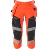 Mascot Accelerate Safe Driekwart broek met spijkerzakken 19049-711 - hi-vis rood/donkermarine - C58