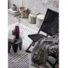 Plaid En Coton Recyclé 160x130 Cm Black - Bloomingville