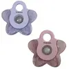 Filibabba Lot de 2 anneaux de dentition étoile rose