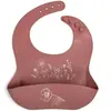 Bavoir silicone imprimé Fleurs d'automne