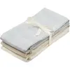 CamCam Copenhagen Lot de 3 langes en coton bio Classic Stripes Blue (70 x 70 cm)