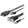 Vivolink PROHDMIMVGA3 HDMI kabel 3 m HDMI Type A (Standaard) Zwart