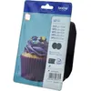 Brother LC123BK - pack de 2 - à rendement élevé - noir - originale - cartouche d'encre