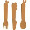 Set de 3 couverts Kiddish Deer friends Moutarde
