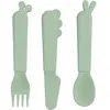 Set de 3 couverts Kiddish Deer friends Vert