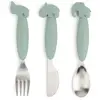 Set de 3 couverts Easy-grip Deer friends Vert