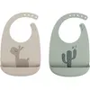 Done by Deer Siliconen Slab 2-Pack - Lalee Sand/Green