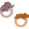 Lot de 2 anneaux de dentition Deer friends moutarde et rose