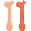 Done by Deer Lot de 2 cuillères en silicone Lalee papaye