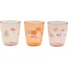 Done by Deer Lot de 3 gobelets Yummy Happy clouds papaye (120 ml)