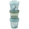 Done by Deer Lot de 3 pots de conservation Croco vert (150 ml)
