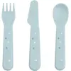 Done By Deer Set de 3 couverts Happy dots Bleu
