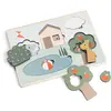 Puzzle encastrable Deer friends Multicolore