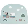 Done By Deer Silicone Placemat | Tiny Farm Blue