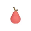 OYOY Mini Tasse en silicone avec paille Poire cherry