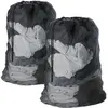 DLZAOAO Sac a Linge Filet Linge- Filets de Lavage Proteger Les Vetements a Laver en Machine - Noir (2 Pcs)