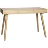 Bureau À 3 Tiroirs De Rangement En Chêne Nature Label Fsc