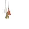 Lampe Hubsch Interior Drop - blanc/rouge/laiton - 14x20 cm/E27