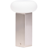 Hübsch, Lampe de table, Low Tragbare Lampe Nickel