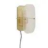 Hübsch Hubsch Wandlamp metaal/glas - goud