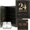 BMD Calendrier de l'Avent - 24 Days of Rum - 24 Mignonnettes - 2 Verre...