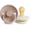 FRIGG Lot de 2 sucettes en latex Rope Blush/Cream (0-6 mois)