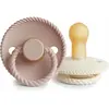 FRIGG Lot de 2 sucettes en latex Rope Blush-Cream (6-18 mois)