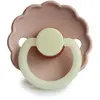 BIBS Frigg fopspeen - maat 1 0-6 maanden - 1 stuk - daisy glow in the dark - blush