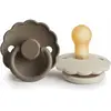 FRIGG Lot de 2 sucettes en latex Daisy Croissant/Portobello (0-6 mois)