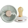 Frigg Little Viking Fopspeen - 0-6 mnd (2stuks) - Sage/Cream