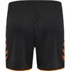 Hummel Damen Core 2.0 Shorts 230831 Black/Orange Tiger-M