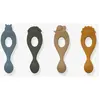 Liewood Lot de 4 cuillères en silicone Safari Blue Multi Mix