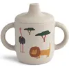 Liewood Tasse à bec Neil Safari sandy mix (150 ml)
