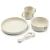 Liewood Coffret repas en silicone Vivi Peach (4 pièces)