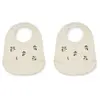 Liewood Lot de 2 bavoirs à poche Tilda Peach sea shell mix