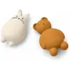 Lot de 2 animaux de bain Duncan blanc TU