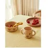Liewood Coffret repas en silicone Vivi Butterfly Apple Blossom (4 pièces)